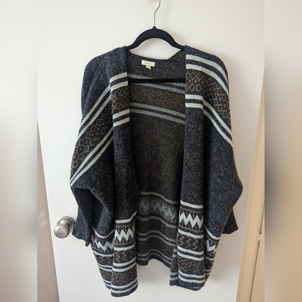 Long Patterned Sweater - image 1
